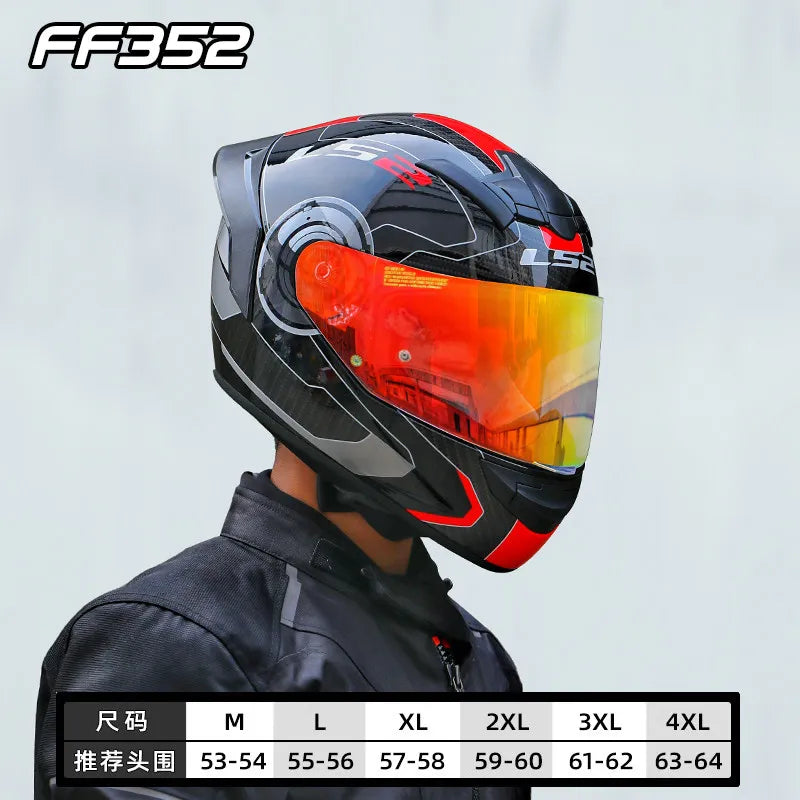 LS2 FF352 Full-Face Motorcycle Helmet.