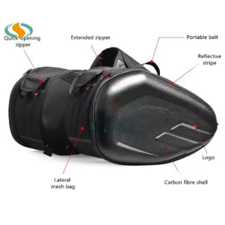 Universal EVA Hard Shell Motorcycle Side Saddlebags