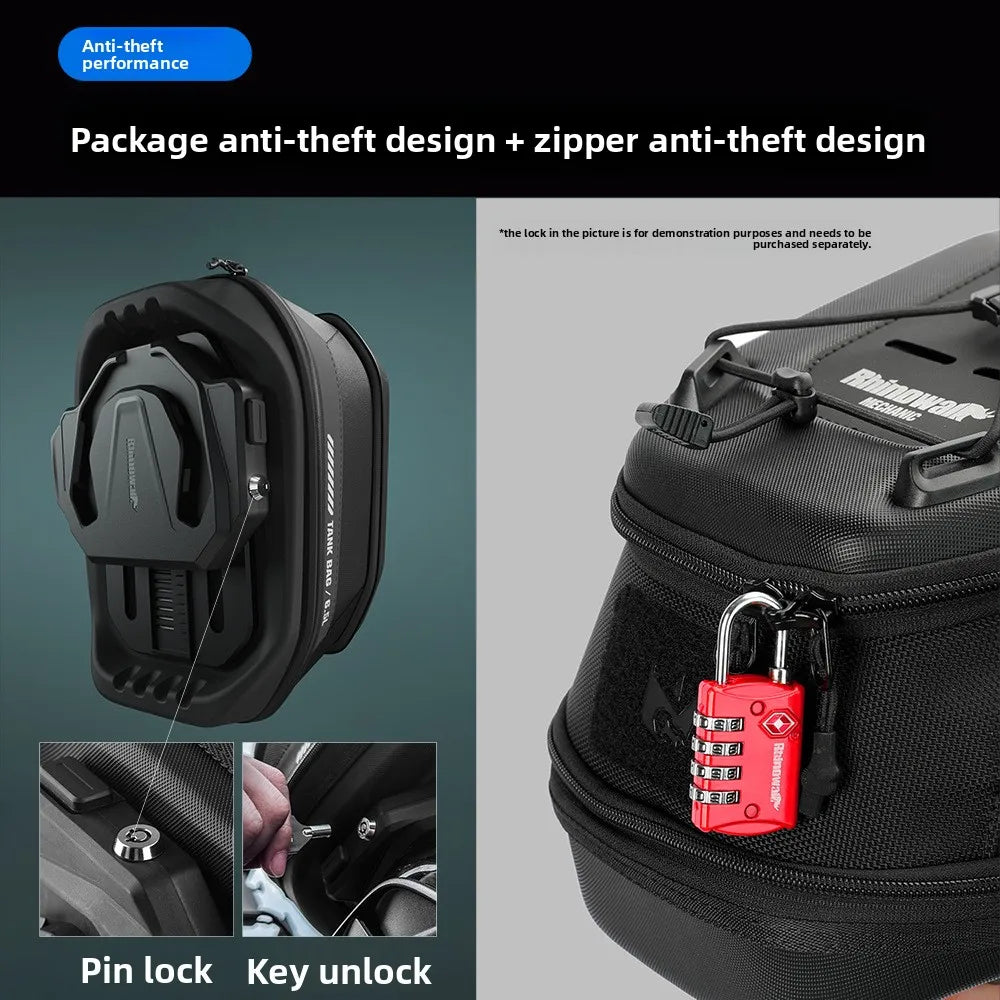 Rhinowalk Quick Release Motorcycle Tank Bag