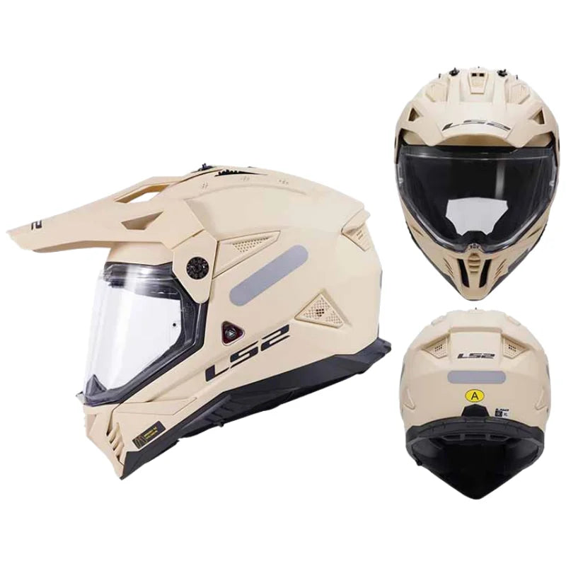 LS2 MX702 Dual Visor Cross / Rally Motorcycle Helmet.
