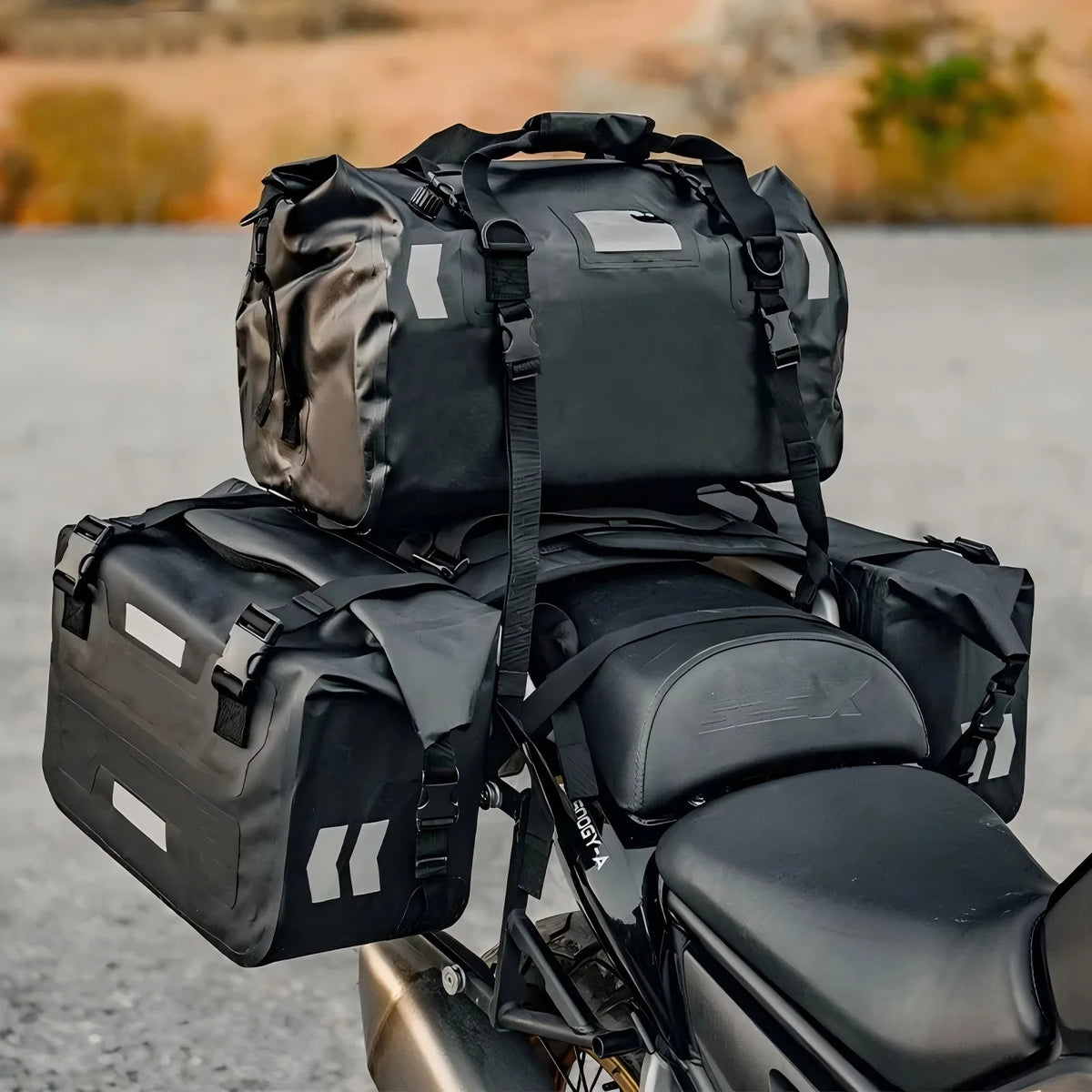Rhinowalk Universelles wasserdichtes Satteltaschen- & Hecktaschen-Set