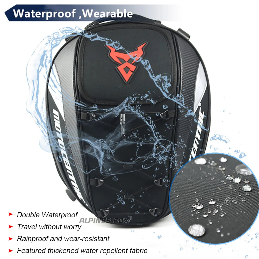 MOTOCENTRIC erweiterbare Motorrad-Hecktasche