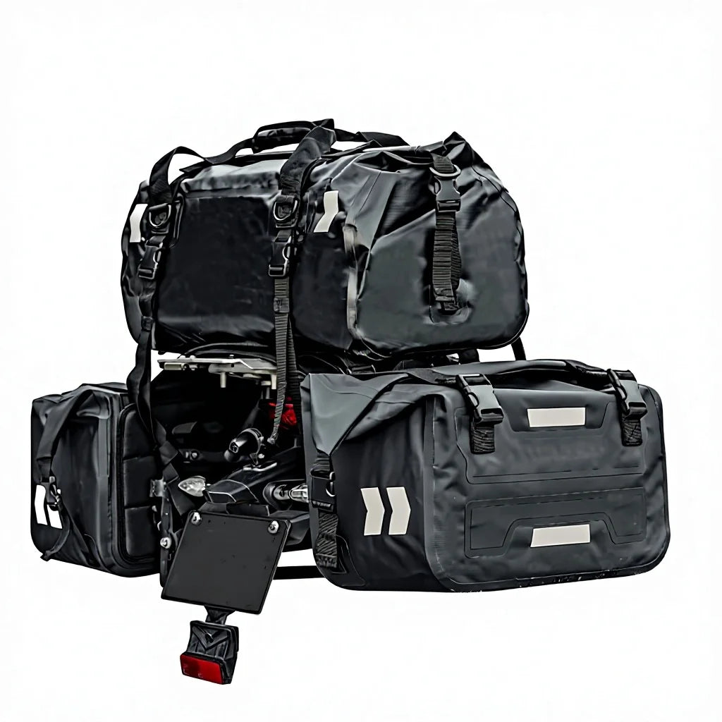 Rhinowalk Universelles wasserdichtes Satteltaschen- & Hecktaschen-Set