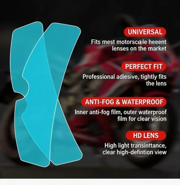 Universal Helmet Anti-Fog Film