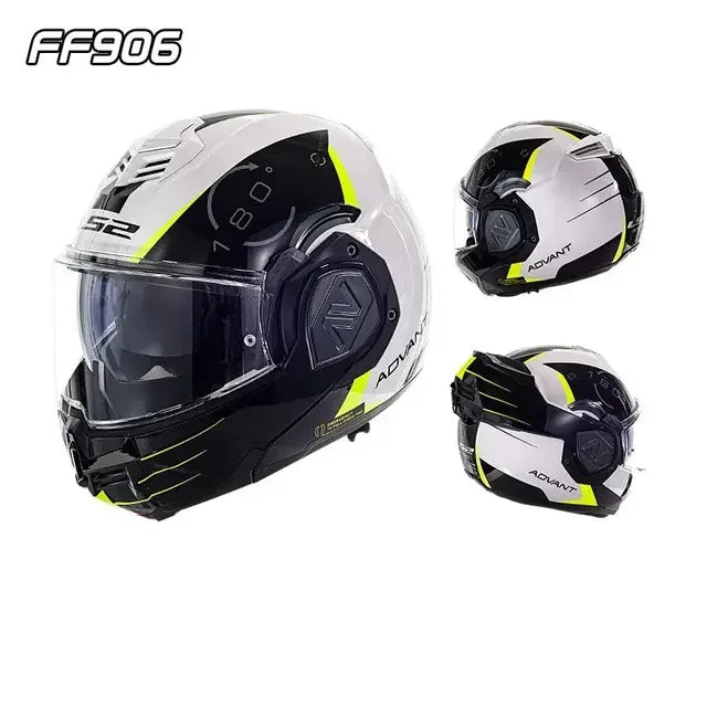 LS2 Modular Double Visor Full Face Flip-up Motorcycle Helmet.