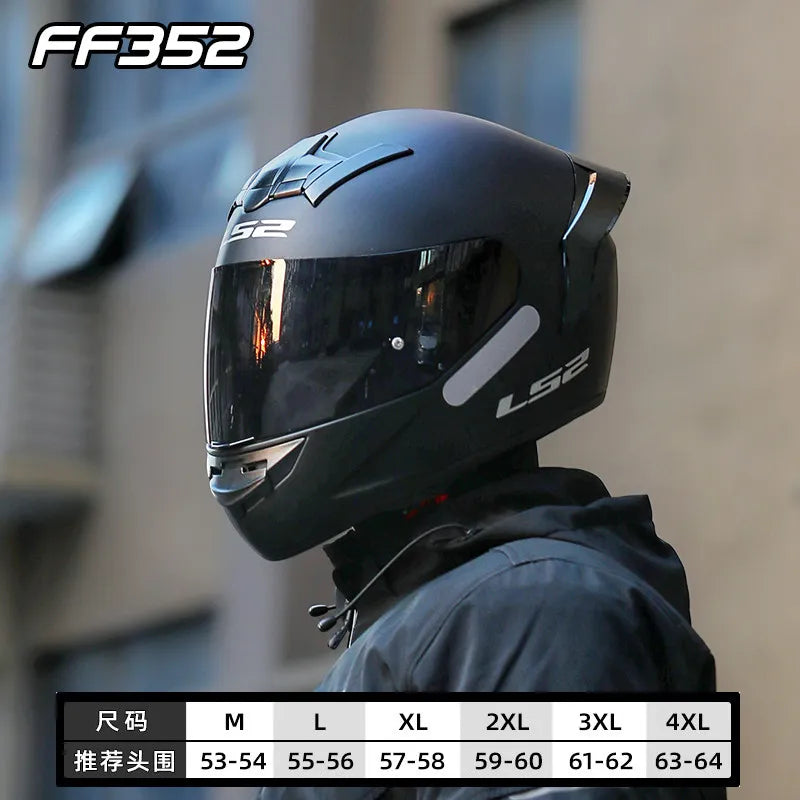 LS2 FF352 Full-Face Motorcycle Helmet.
